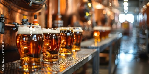 Beer manufacturing involves a plantbased food production process. Concept Food Production, Plantbased, Beer Manufacturing, Sustainable Practices, Green Technology