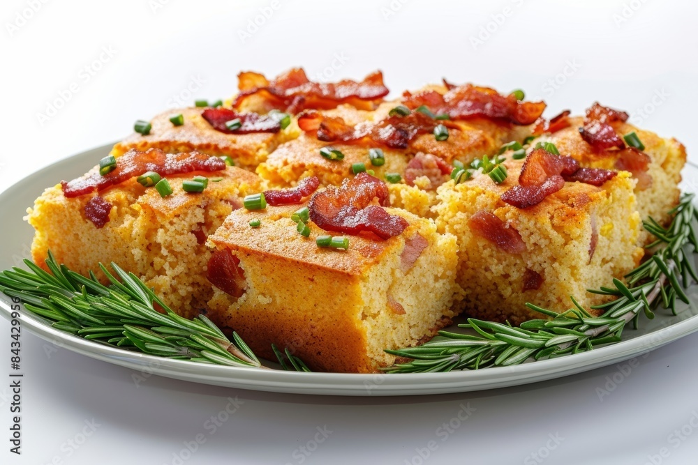 Bacon and Maple Cornbread with Fresh Rosemary Bacon and Maple Cornbread with Fresh Rosemary