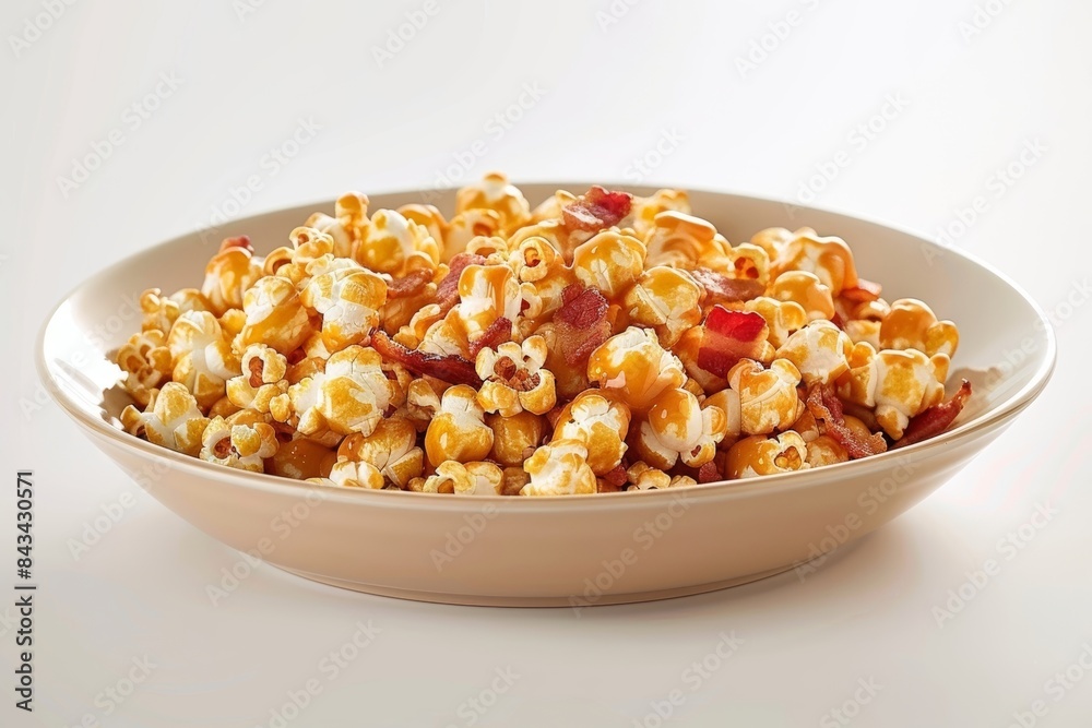 Bacon Caramel Popcorn with Visual Contrast Bacon Caramel Popcorn with Visual Contrast