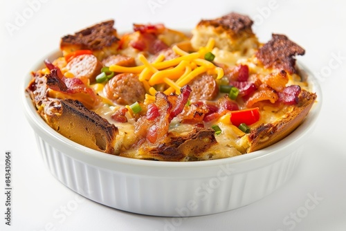 Scrumptious Bacon and Sausage Breakfast Casserole