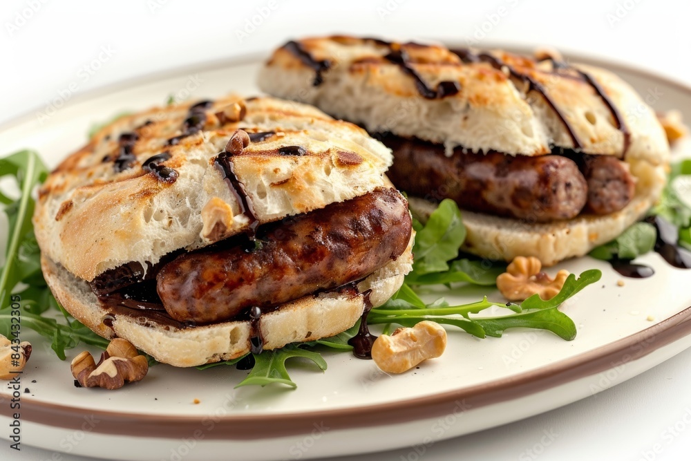 Tempting Baked Sausage and Hazelnut-Chocolate Panini Tempting Baked Sausage and Hazelnut-Chocolate Panini