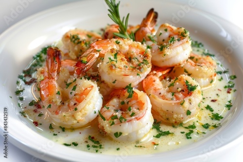 Gourmet Baked Shrimp Scampi with Red Pepper Flakes
