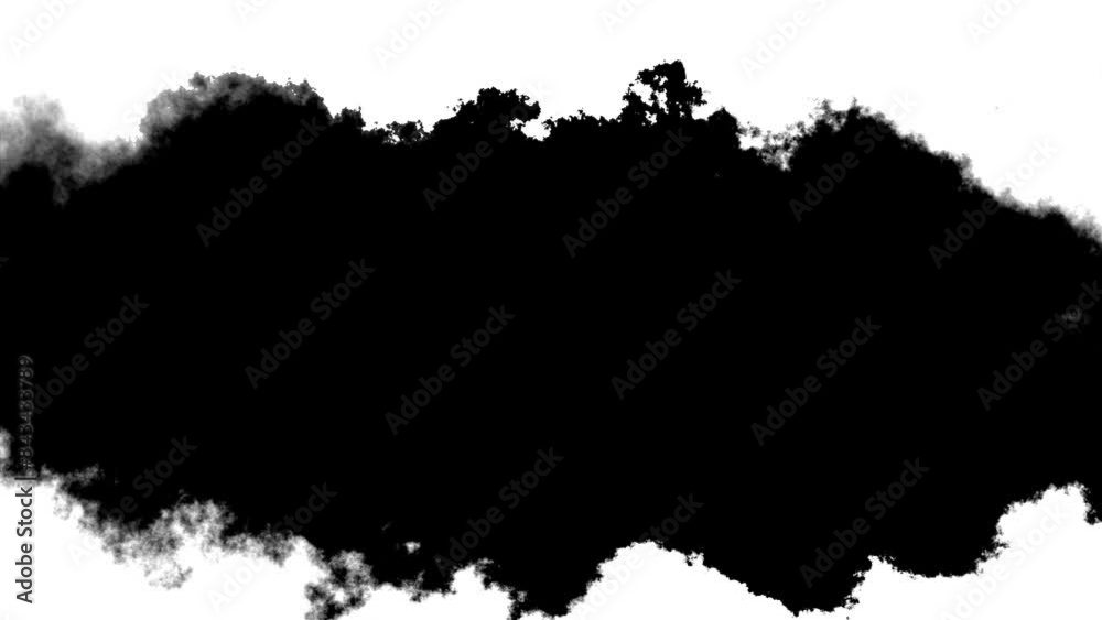 Black color inks drop composition splatter effect transition splatter blot spreading. flow spots spills paper reveal dripping streaks spread fluid alpha matte. watercolor swirls. Spraying paint