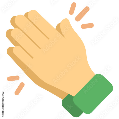 clap with hand