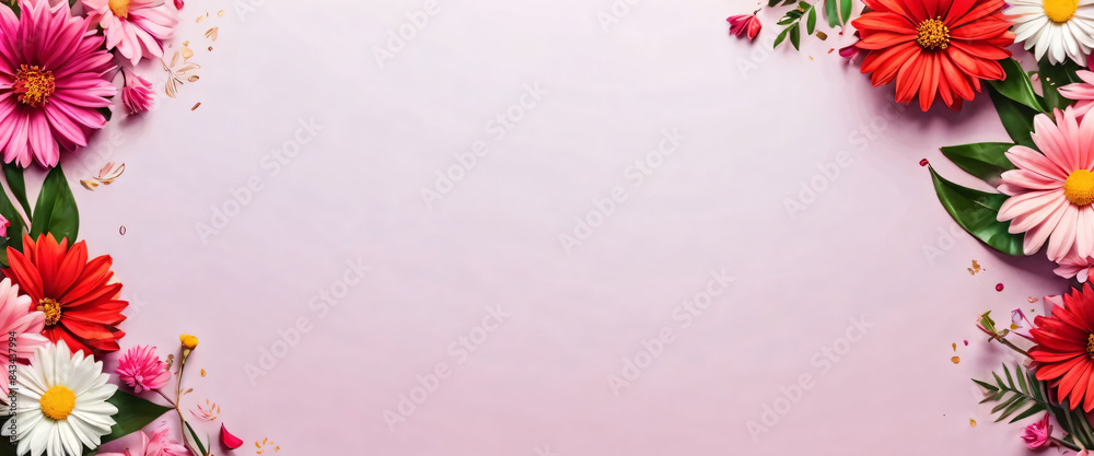 Φωτογραφία Illustration of number 8 and floral decoration for background and banner for 8th