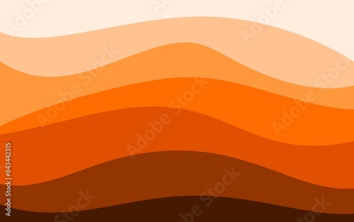 Abstract image wallpaper of orange hill gradient background
