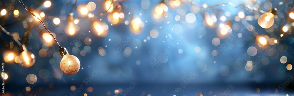 Festive Night Sky Stars and Fairy Lights Festive Night Sky Stars and Fairy Lights