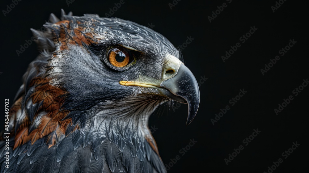 Eagle head on a black background Eagle head on a black background