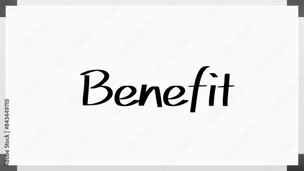 Benefit(利益) のホワイトボード風イラスト Benefit(利益) のホワイトボード風イラスト