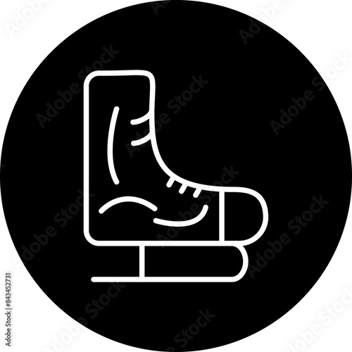 Ice skate vector icon