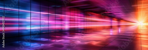 Abstract Dynamic Lines In A Futuristic Setting, In Bright Hues, Evoking Innovation And Modernity , HD Wallpapers, Background Image