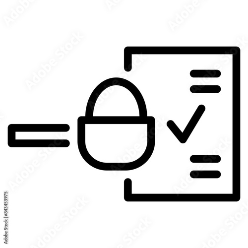 Spoon icon symbol sign from modern recipe collection in line style for mobile concept and web apps design. Cooking and kitchen related vector line icon.