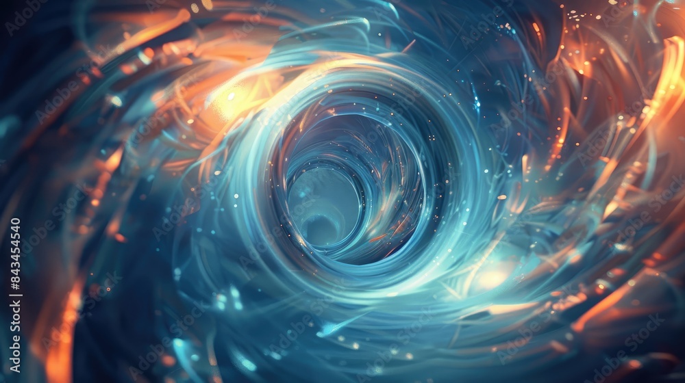 Futuristic abstract background depicting the essence of the future world, with space for text in the center Futuristic abstract background depicting the essence of the future world, with space for text in the center