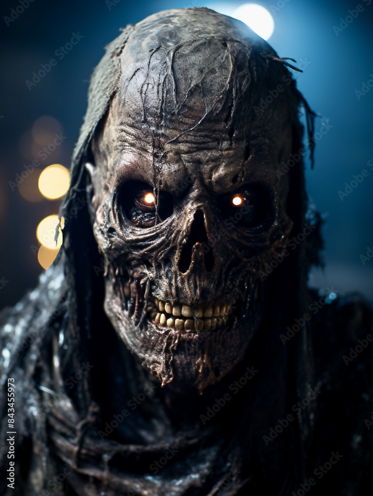 Portrait of a scary Halloween Zombie Portrait of a scary Halloween Zombie