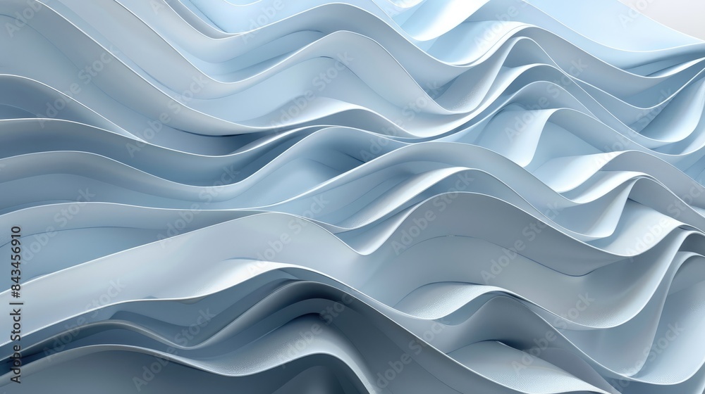 Modern 3D background with layered wave patterns, leaving plenty of room for text in the middle Modern 3D background with layered wave patterns, leaving plenty of room for text in the middle