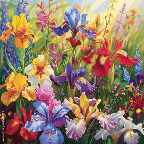Imagine a serene scene of delicate white crocus flowers blanketing the ground like a pure, untouched snowfall.