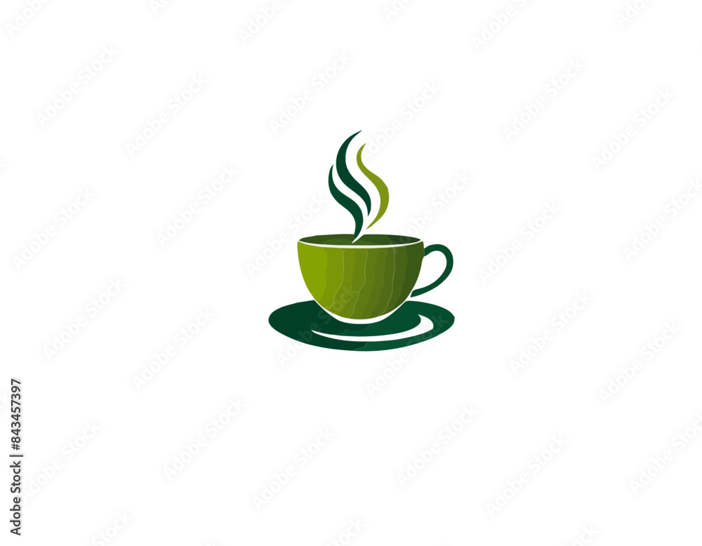 Obraz premium Tea logo, herbaciarnia, herbata logo, logo herbaciarni