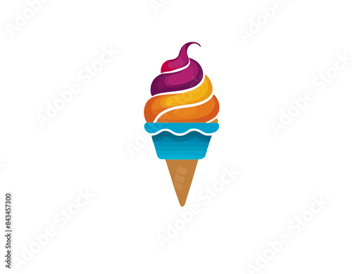 Lodziarnia, Ice cream logo, logo lodziarni, lody
