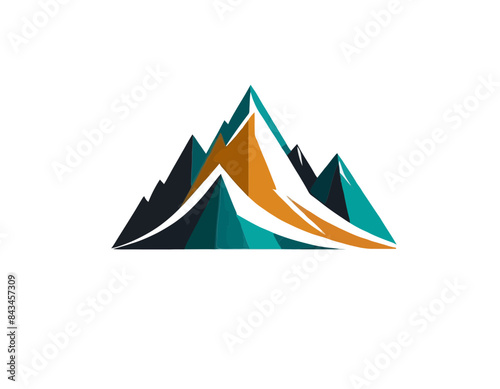 Mountain logo, góry logo, wspinaczka logo, krajobraz