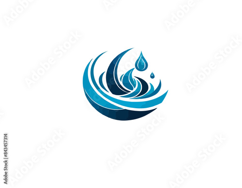Water logo, woda logo, wodniste logo, ekologia logo