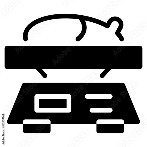 Food scale solid icon symbol sign from modern recipe collection in solid style for mobile concept and web apps design. Cooking and kitchen related vector line icon.