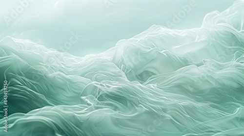 Wallpaper Mural Refreshing seafoam green background, gentle on the eyes, evoking a sense of calmness and relaxation, with space for text at the bottom. Torontodigital.ca