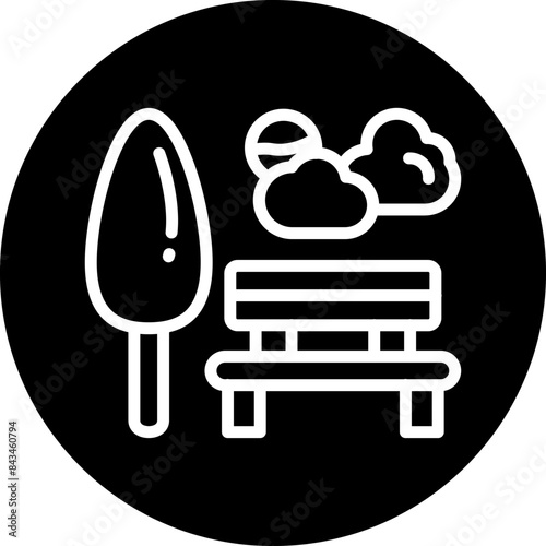 Park vector icon style