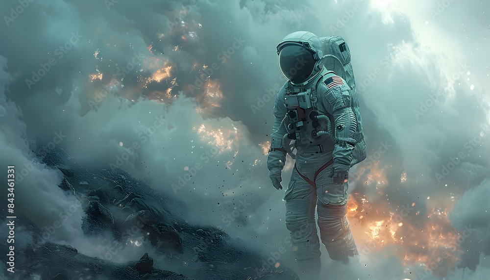 Fototapeta premium astronaut in space
