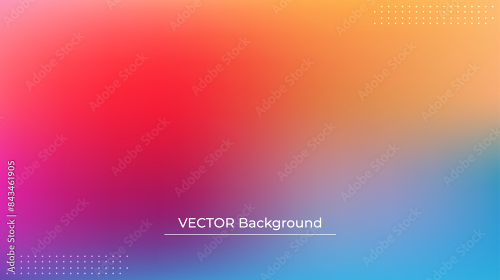 Smooth and blurry colorful gradient mesh background. Modern bright rainbow colors. Easy editable soft colored vector banner template. Premium quality Smooth and blurry colorful gradient mesh background. Modern bright rainbow colors. Easy editable soft colored vector banner template. Premium quality