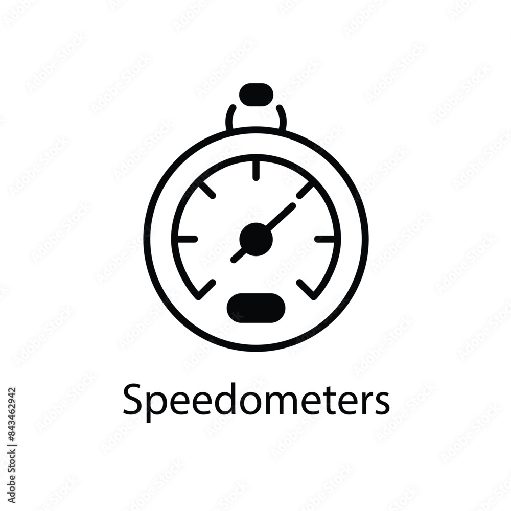 Speedometers vector icon Speedometers vector icon