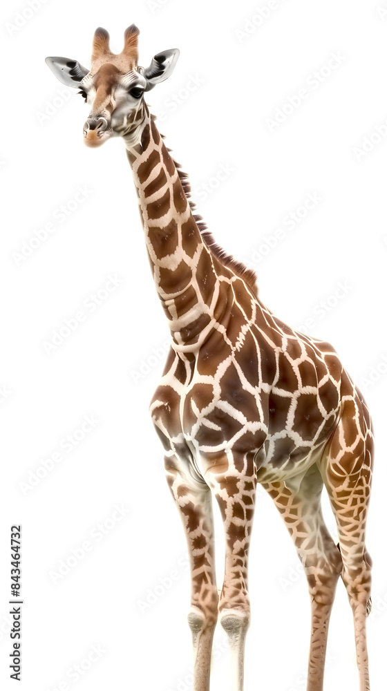 Fototapeta premium Giraffe Isolated on white background