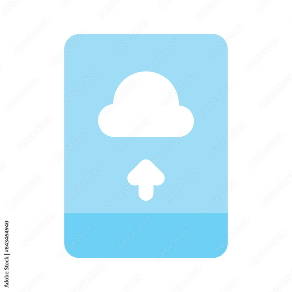 Have a look at this catchy icon of mobile upload Have a look at this catchy icon of mobile upload
