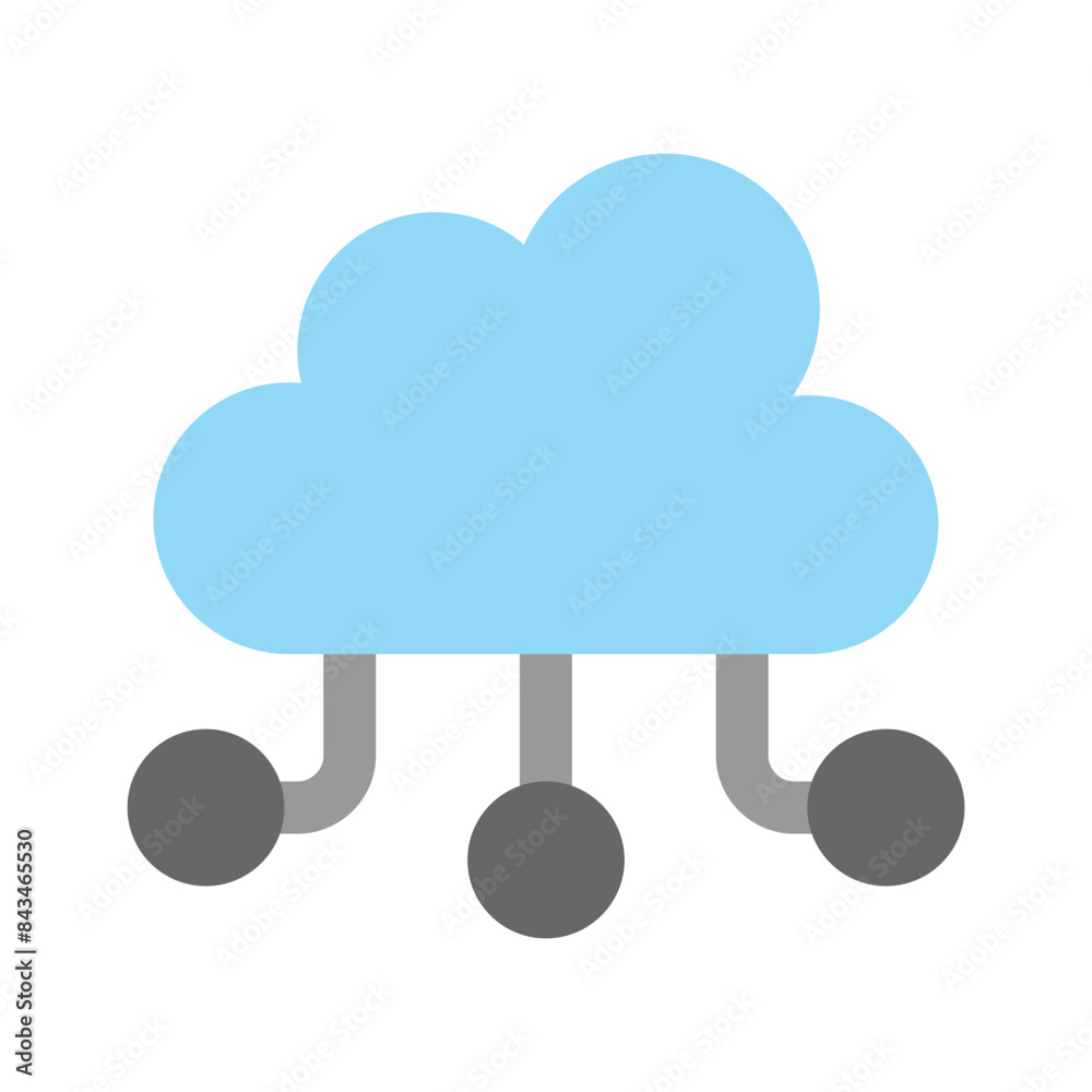Get this creative icon of cloud network in trendy style Get this creative icon of cloud network in trendy style