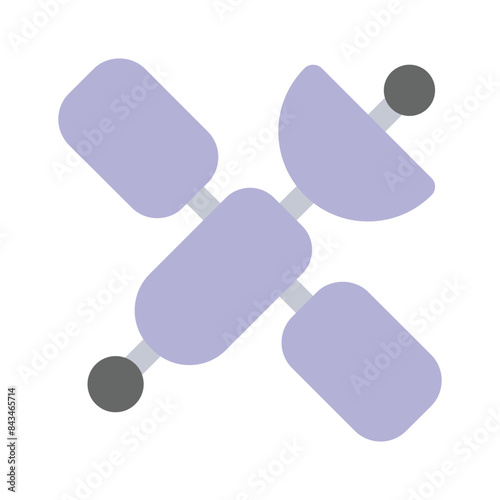 Artificial satellite icon design, ready to use vector
