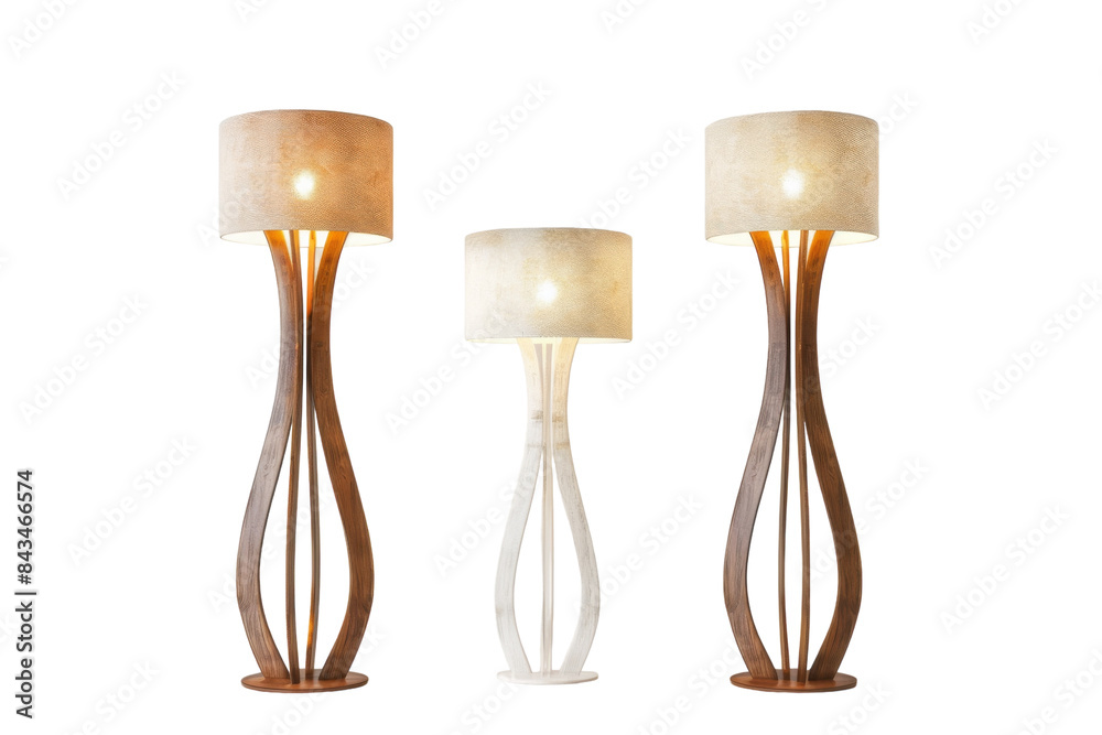 Sleek Arched Floor Lighting Isolated On Transparent Background Sleek Arched Floor Lighting Isolated On Transparent Background