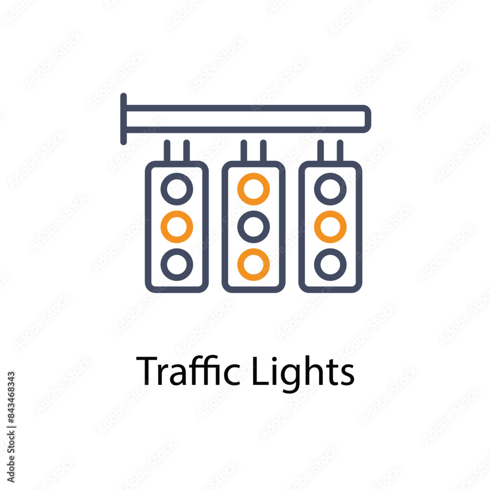 Traffic Lights vector icon Traffic Lights vector icon