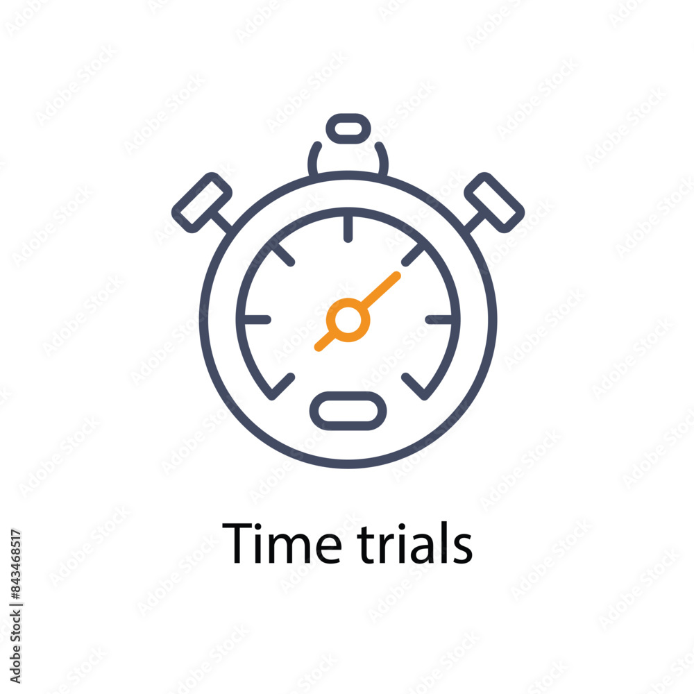 Time trials vector icon Time trials vector icon