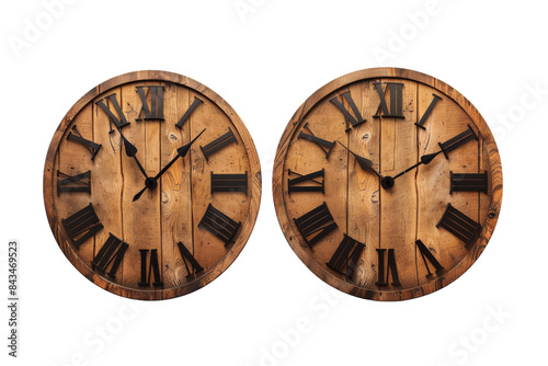 Wallpaper Mural Handcrafted Wall Clocks Isolated On Transparent Background Torontodigital.ca