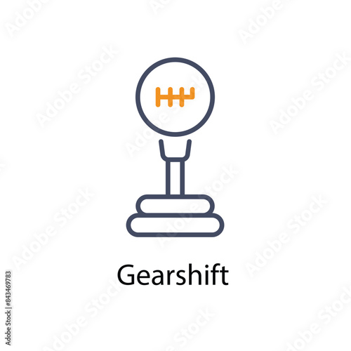 Gearshift vector icon