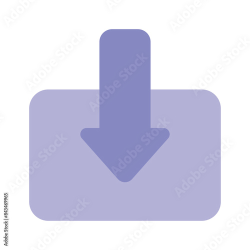 Ready to use icon of download in editable style, up for premium use