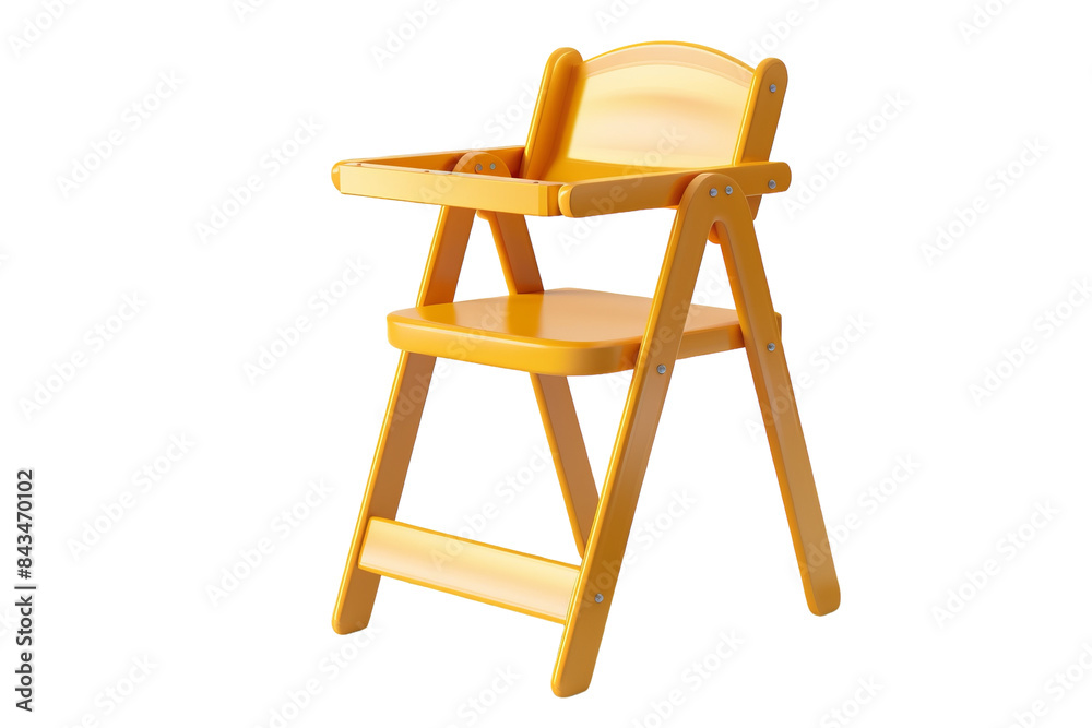 High Chairs: Authentic Visual Isolated On Transparent Background High Chairs: Authentic Visual Isolated On Transparent Background
