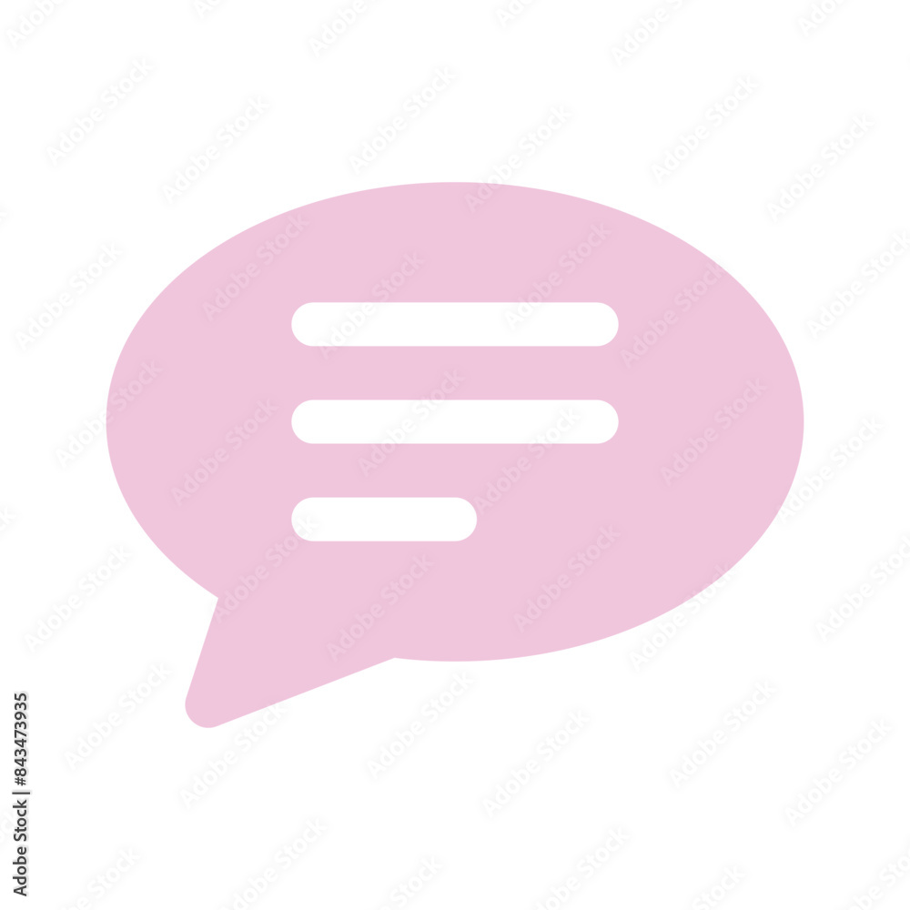 Icon of chat bubble in modern style, premium vector Icon of chat bubble in modern style, premium vector