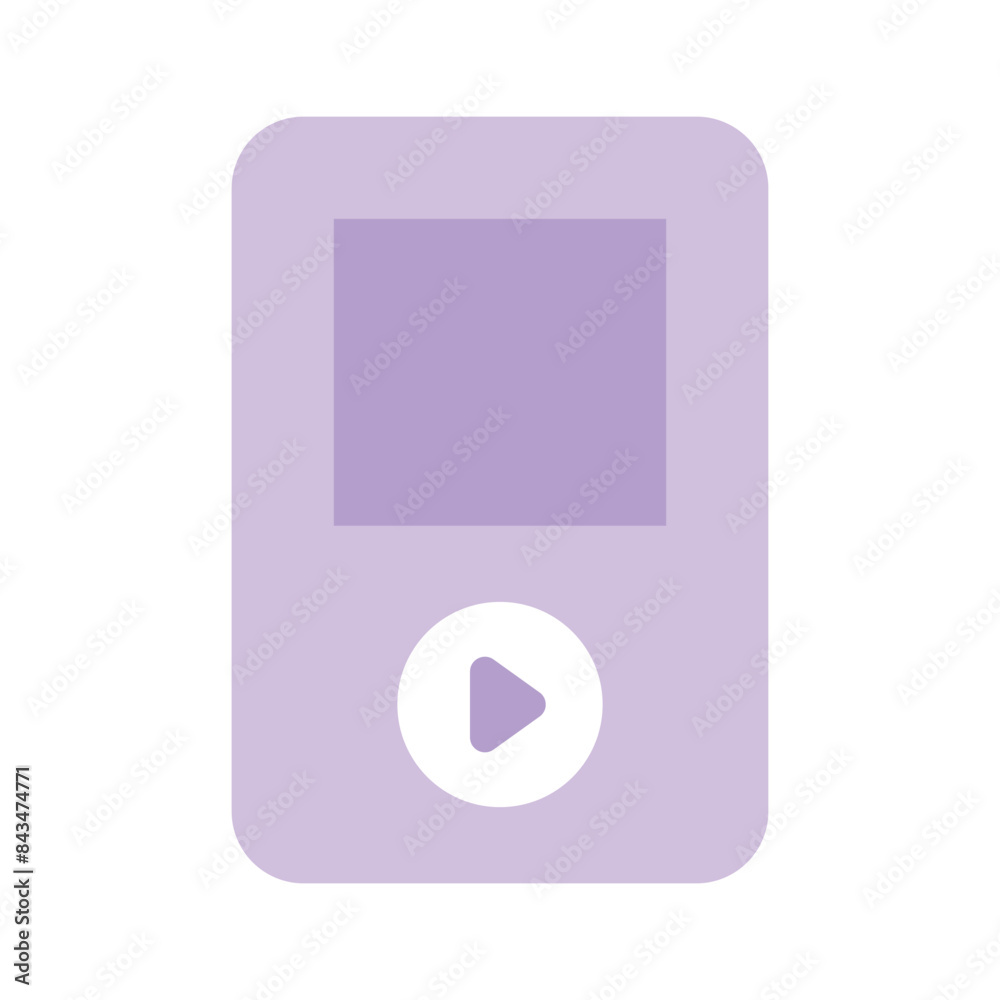 Editable flat icon of music player, ready to use vector Editable flat icon of music player, ready to use vector