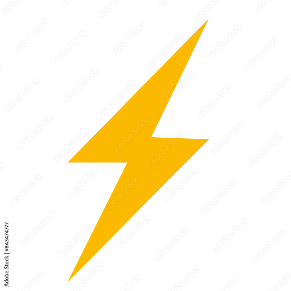 lightning symbol isolated on white background. Vector illustration. lightning symbol isolated on white background. Vector illustration.