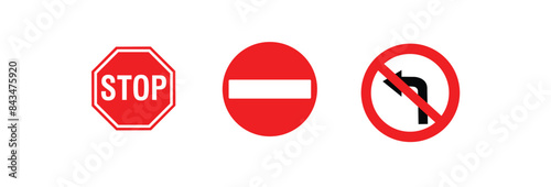 stop road red sign and Warning stop sign Free Download stop road red sign and Warning stop sign - GFXLoad