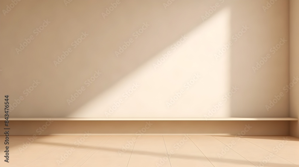 Minimalistic Beige Wall Background for Elegant Presentation and Display Minimalistic Beige Wall Background for Elegant Presentation and Display