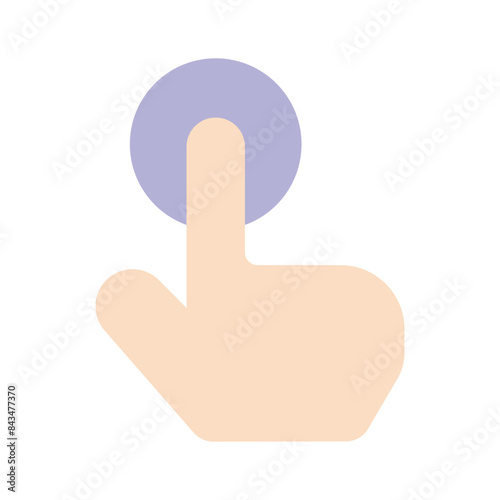 Modern technology, icon of finger tap, editable vector design