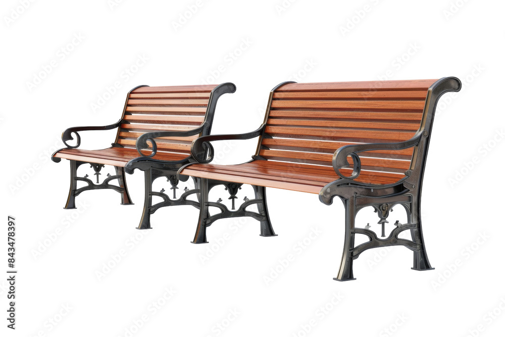 Outdoor Garden Benches Isolated On Transparent Background Outdoor Garden Benches Isolated On Transparent Background