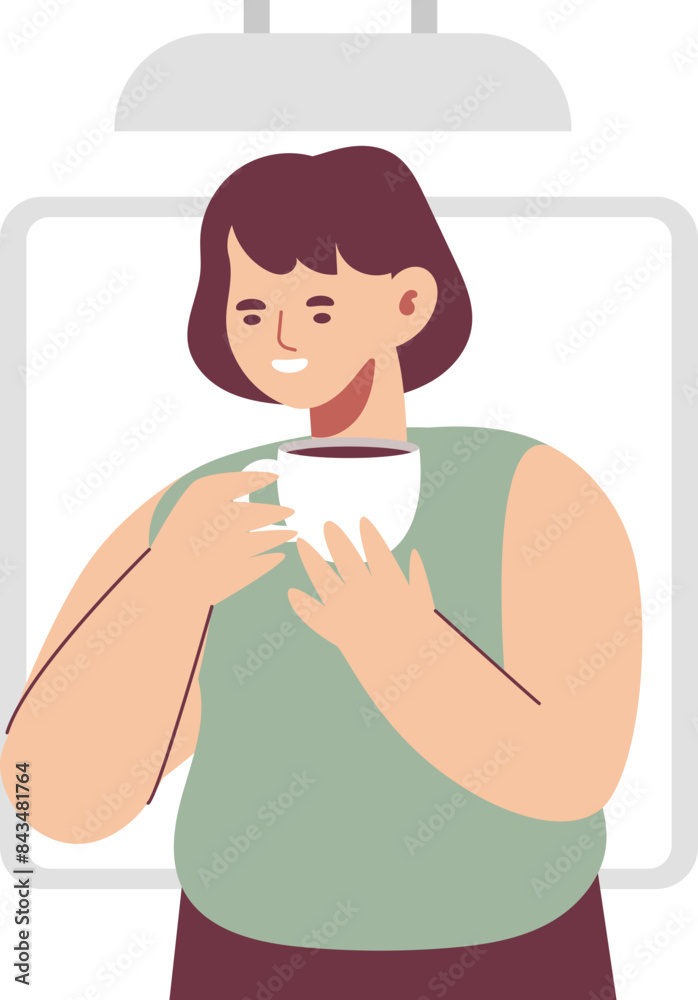 person modern style cartoon character illustration person modern style cartoon character illustration