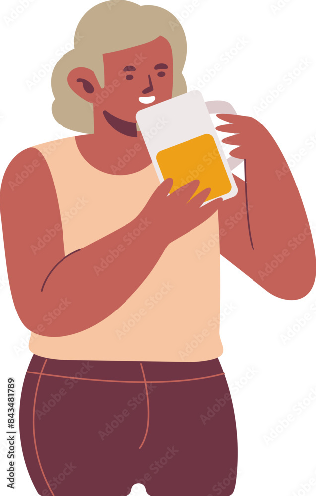 drink modern style cartoon character illustration drink modern style cartoon character illustration